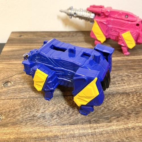 Power Rangers Dino Charge Pink Triceratops Blue Stegosaurus Megazord Arms - Picture 3 of 7