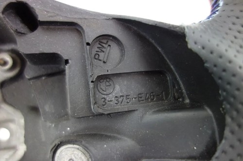 Volante original BMW E46 M3 E39 con cuero auténtico nuevo tapizado 3-375-E46-1 - Imagen 3 de 5