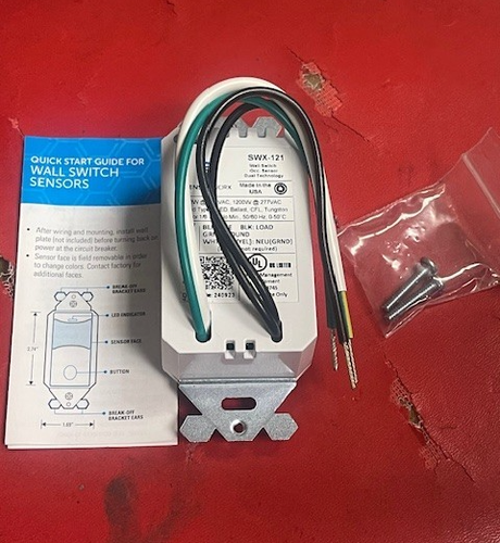 Sensorworx SWX-121-WH Wall Switch Sensor Dual Tech - 120/277VAC White - Picture 4 of 5