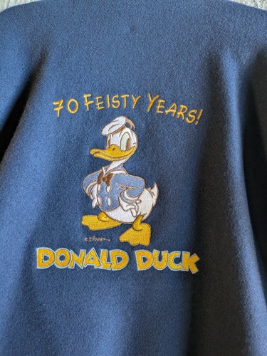Vintage Disney Jacket Large Donald Duck Limited Edition 70th Anniversary USA - Picture 1 of 18