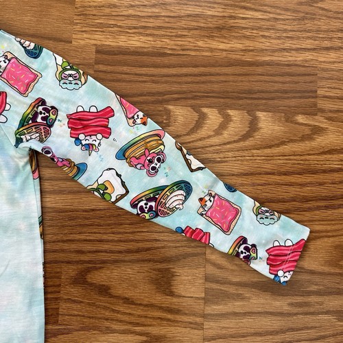 The Children’s Place 2pc Pajamas Girls Medium 7-8 Long Sleeve Pants Breakfast - Picture 5 of 13
