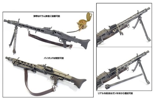 Maßstab 1/6 WWII German MG42 Maschinengewehr mit Lafette Stativ (DR75017) - Bild 3 von 4