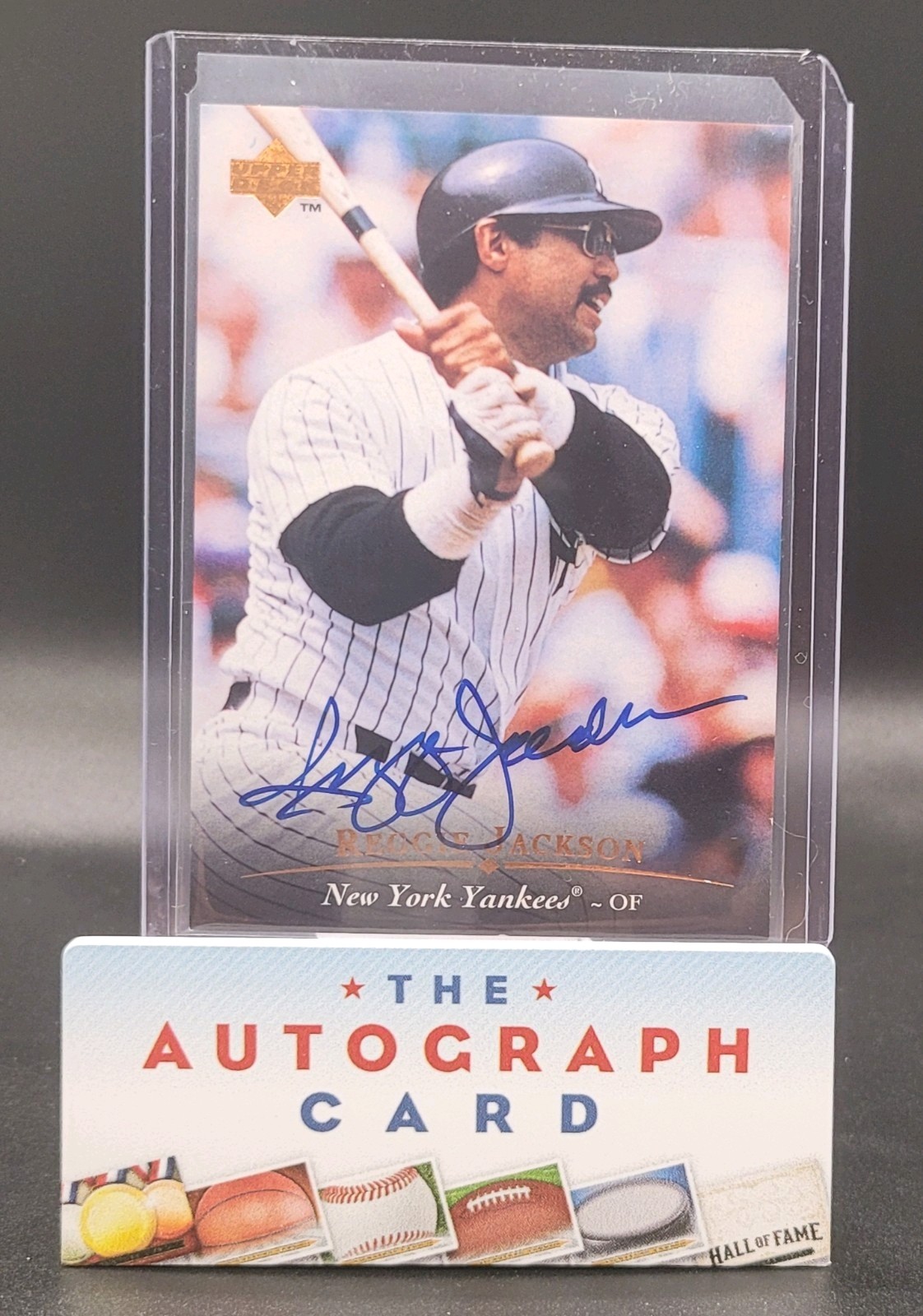 1995 Upper Deck #AC1 Reggie Jackson Auto w/ UDA COA New York Yankees Autographed