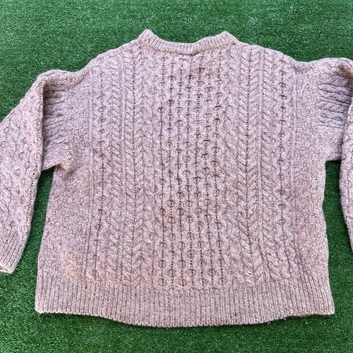 Vintage CLAOUKNIT Heavy Knit Sweater Mens Large Ireland Fisherman Brown L - Bild 8 von 15