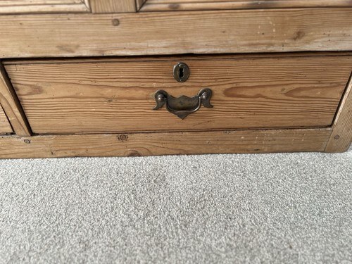 Superb Panelled Georgian Pine Mule Chest Blanket + candle box. Lovely finish - Picture 8 of 10