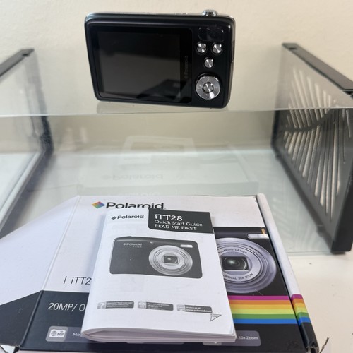 Cámara digital Polaroid iTT28 - 20,0 MP negra zoom óptico 20x probada con caja - Imagen 2 de 24