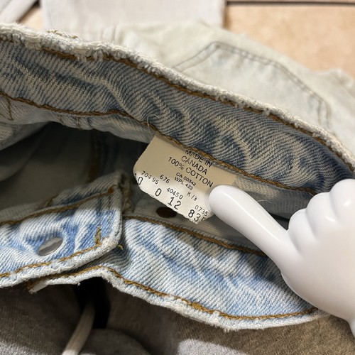 Vintage Girls Levi’s & Lee Bundle Long Denim Jean Shorts High Waist - Picture 13 of 13