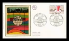 Dr Jim Stamps France FDC 26th Int'l Geological Congress 1980 Paris Silk Cachet