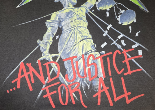 Vtg 1988-89 Metallica And Justice For All Tour Shirt XL Spring Ford Lady Justice - Picture 5 of 24