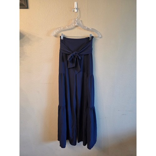 Halara Women's High Waisted Shirred Tie Front Wide Leg Pants