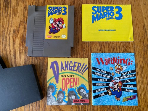 oval seal Super Mario Bros. 3 complete in box nintendo nes original game - Picture 8 of 9