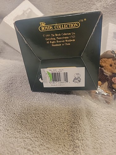 Retired Boyds Bears & Friends Mrs. Tuttle Stop & Smell The Roses #228315 In Box - Picture 5 of 5