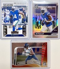 2024 Contenders/ Donruss Optic - DK Metcalf  3 Cards Lot Seattle Seahawks WR NFL