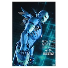 Movie Masterpiece DIECAST 1/6 scale figure Iron Man Mark 3 Blue Stealth version