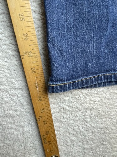 Pantalones de mezclilla vaqueros Levi's 527 para hombre 32x30 Bootcut lavado oscuro azul americano - Imagen 4 de 10