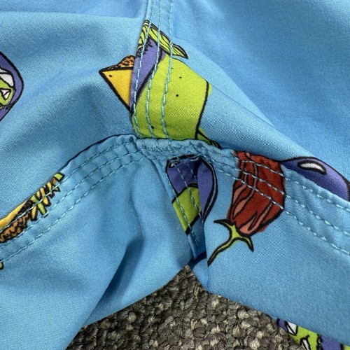 Volcom Board Shorts Mens Medium Swim Trunks Blue Taco Margarita Summer Fun Beach - Picture 8 of 23
