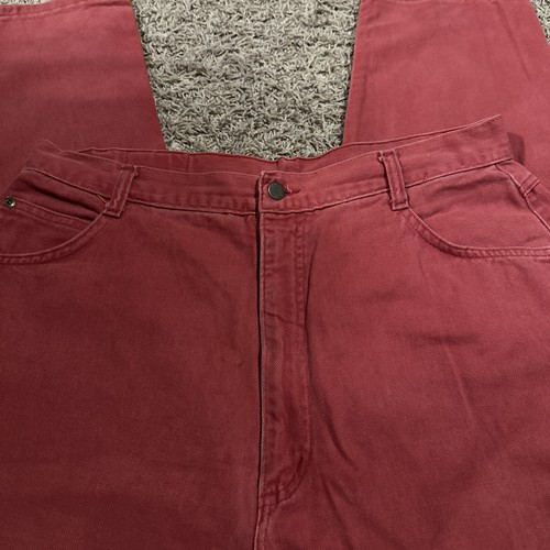 Vintage Hunt Club Jeans Hose Damen 18 Tall (34x32) Rot Made In USA - Bild 2 von 6