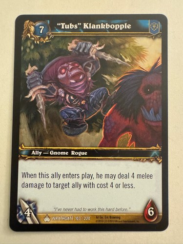 World of Warcraft TCG Scourgewar: Wrathgate Singles Full Set - You Pick! - Picture 124 of 241