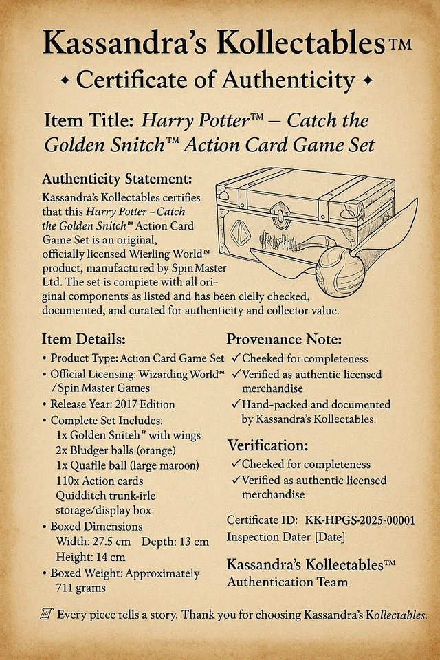 🏵️ Harry Potter - Catch The Golden Snitch, A Quidditch Board Game. Complete Box - Image 4 of 4