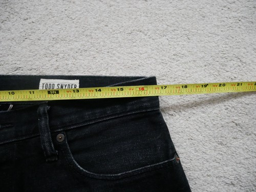 Todd Snyder Baumwolle Stretch Selvedge Jeans in Schwarz passt 33x28 GUC! - Bild 6 von 9