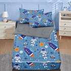 Zipper Bedding Twin Space Moon, Zip Up Bedding Set for Boys and Kids, Astrona...