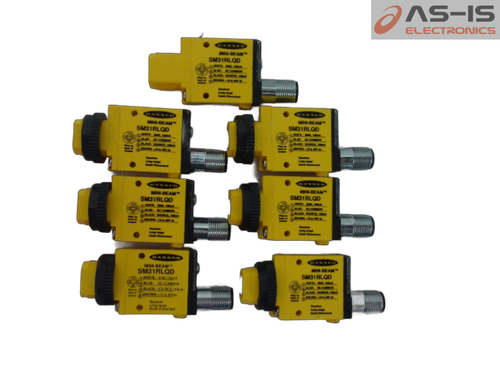 *AS-IS* Lot Of 7* Banner SM31RLQD Photoelectric Receiver Sensor