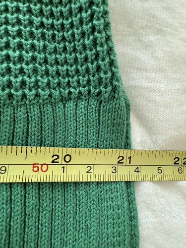 Cárdigan clásico J. Jill verde tejido gofre cuello abotonado para mujer talla mediana - Imagen 20 de 20