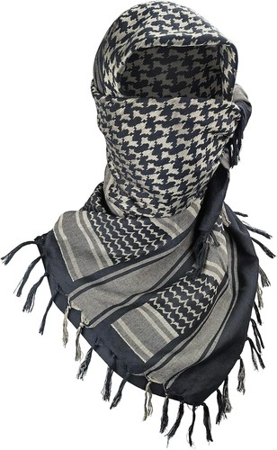 Luxns Militar Shemagh Táctico Desierto Bufanda \/ 100% Algodón Keffiyeh Bufanda Envoltura - Imagen 21 de 45