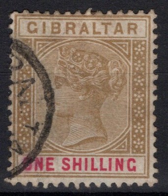 GIBRALTAR 1898 KÖNIGIN SIEG 1 SHILLING NR.45 US.