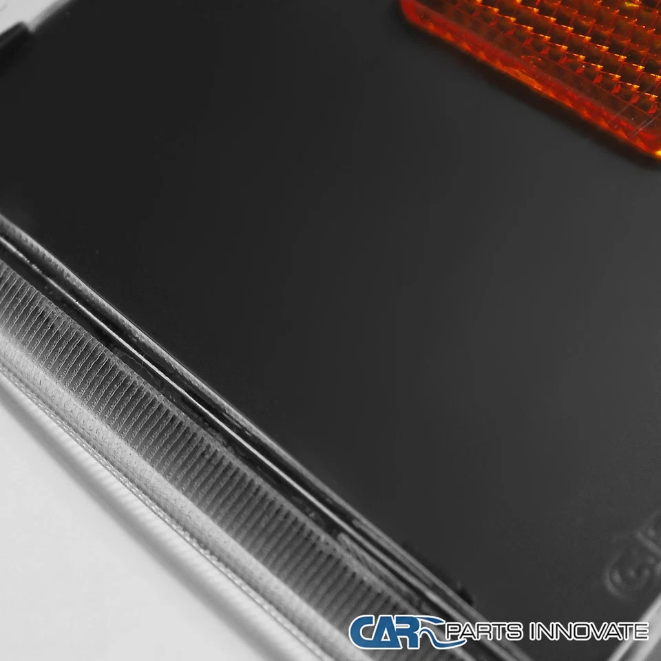 Fit 88-93 Chevy/GMC C10 C/K 1500 2500 3500 Black Corner Lights Turn Signal Lamps Foto 4 de 4