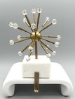 West Elm Sputnik Star Marble Brass Stocking Holder Hanger Atomic Christmas MCM
