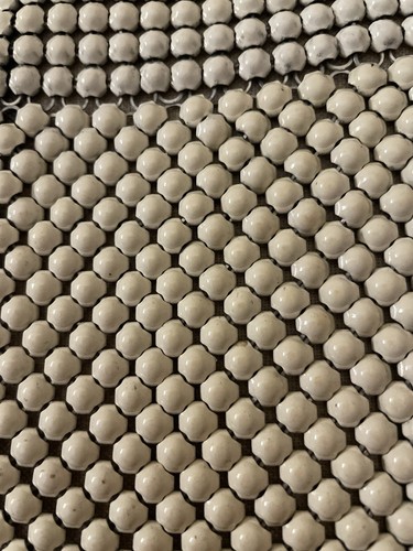 Vintage 1940's Whiting & Davis Alumesh Ivory Mesh 8” X 10” Evening Bag - Picture 7 of 7