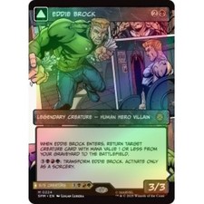 Foil Eddie Brock (borderless) (224) M/NM Magic MTG Marvel's Spider-man