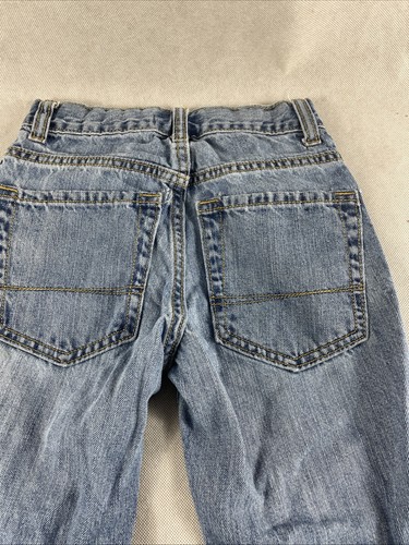 OLD NAVY Boys 8 Regular Blue Denim Jeans Adjustable Waist Straight - Picture 8 of 17