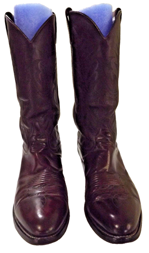 Tony Lama Boots Men's 2986 White Label Boot Leather Sock Dark Brown Size 10EE - Picture 7 of 19