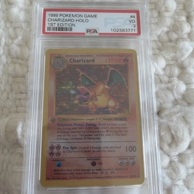 charizard pokemon card base set 1 1999 Pokémon Base Set Charizard 1st Edition (French) – Collecto Archive