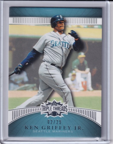 2010 Topps Triple Threads Sapphire #29 KEN GRIFFEY JR. #/25 Seattle Mariners HOF - Picture 1 of 2