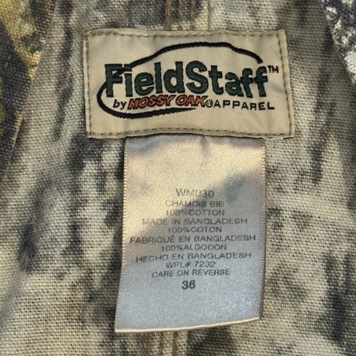 FieldStaff by Mossy Oak Camo Bib Overalls Size 36 – Realtree Pattern - Picture 7 of 7