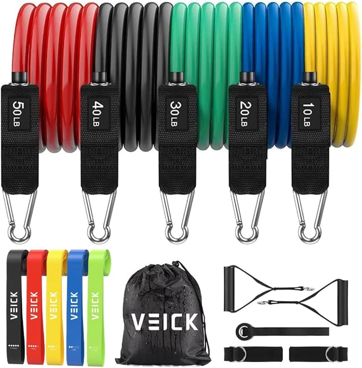 Resistance Bands, Exercise Bands, Workout Bands, Resistance Bands for Working...