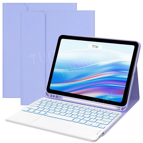 QWERTZ Beleuchtete Tastatur mit Hülle für iPad 11/10/9/8/7. Gen Air 4 5 6 Pro 11 - Bild 5 von 43