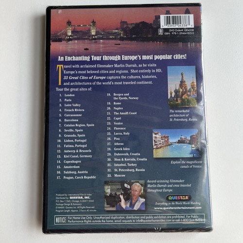 33 Great Cities Of Europe Questar DVD New - Picture 2 of 2