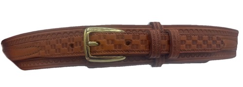 Vintage handbesetzter Ledergürtel Rockabilly Western Cowboy Gr. 38 Vogel of Texas - Bild 3 von 3