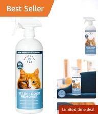 Enzyme-Powered Cat Stain Odor Remover - 27oz for Safe, Effective Cleaning