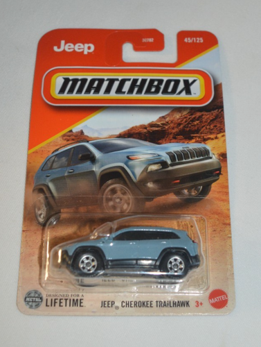 MATCHBOX 2025 MBX MOUNTAIN ADVENTURE 45/125 - 2014 JEEP CHEROKEE TRAILHAWK BLUE - Picture 3 of 5