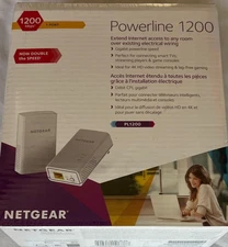 NETGEAR Powerline adapter PL1200 Wall-plug 1200 Mbps Etherne Port NEW