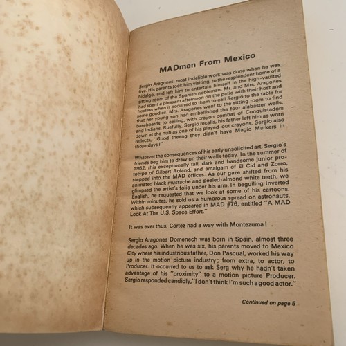 Viva Mad Sergio Aragones Paperback Book 1975 Wordless Comic Magazine Pulp 70s - Picture 2 of 11