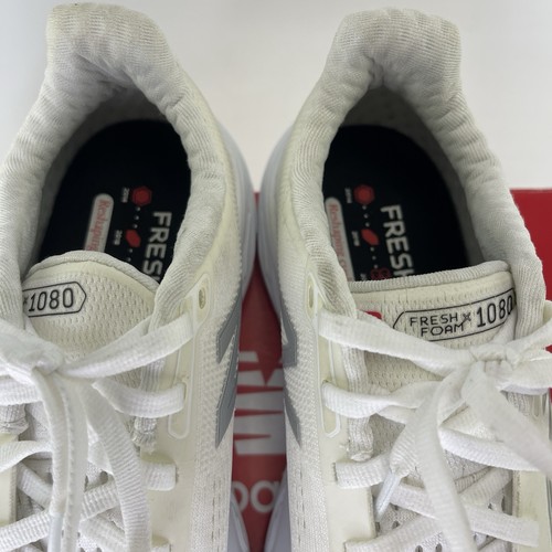 New Balance Fresh Foam X 1080 V14 White Silver Womens Shoe G1080W14 Sz 7 - Picture 5 of 12
