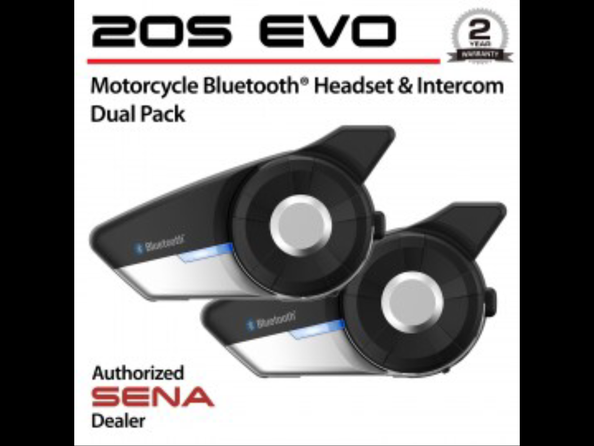 SENA 20S EVO 2台 Sena 20S Evo HD Bluetooth Comm System - Dual Pack
