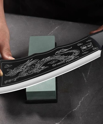 Forged Knife Kitchen Beef Bone Chopping Slicing Vegetable 4Cr13 Steel Dragon Cut - Picture 16 of 24