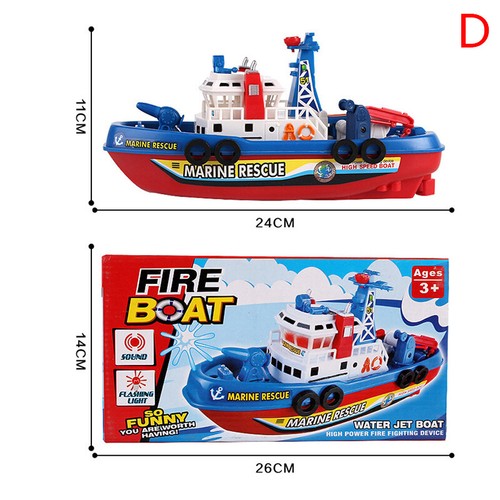 Electric Plastic Mini Marine Patrol Flashing Light Sound Boat Military Model - Photo 16/16